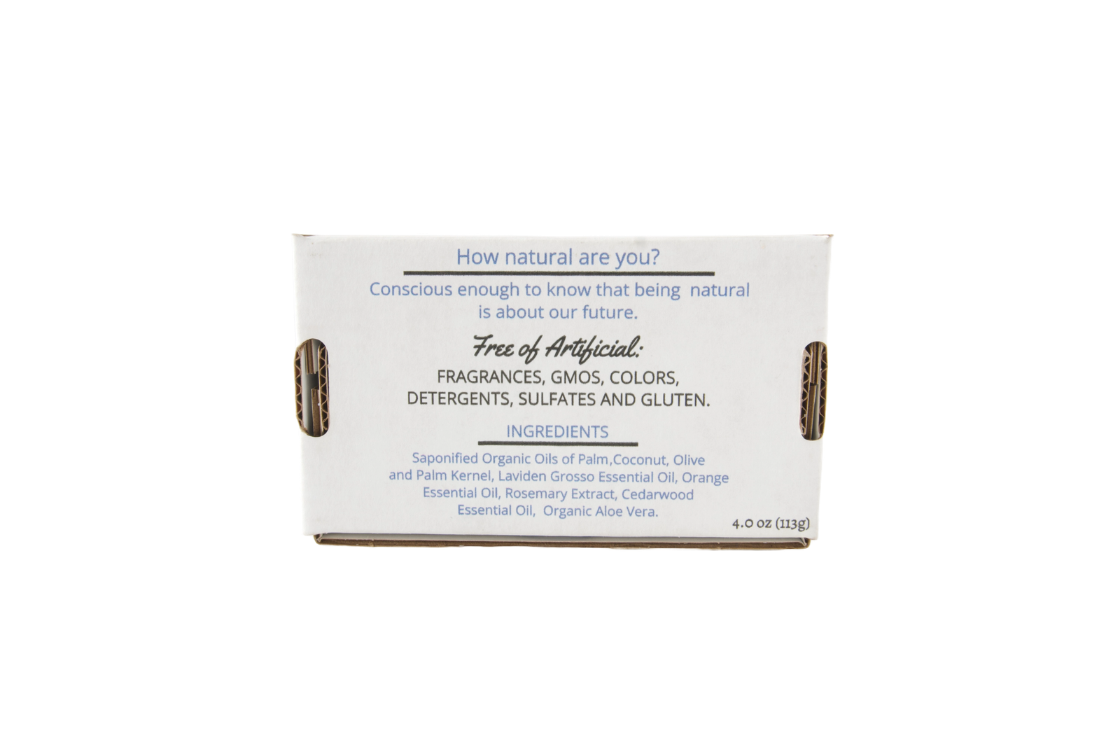 Aloe Box Soap Bar back